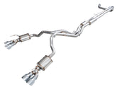 AWE 0FG Exhaust Suite for 2021+ Cadillac Escalade ESV 6.2L - Quad Chrome Silver Tips